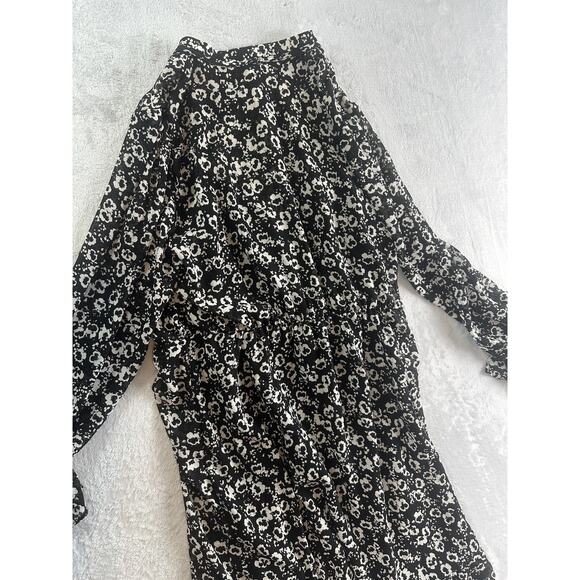 J. Crew Mercantile Blossom Print Dress – Black & White – Size M - Picture 7 of 10